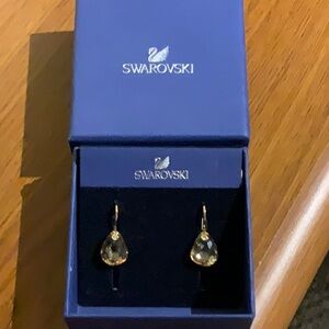 Swarovski drop crystal earrings
